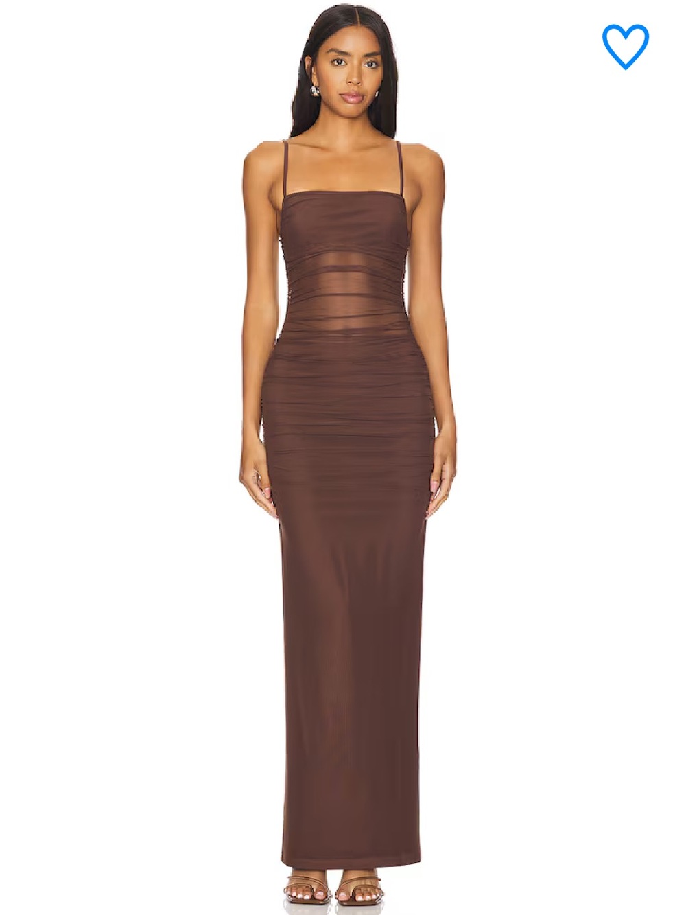 Superdown Celeste Maxi Dress Brown Women's Size Medium